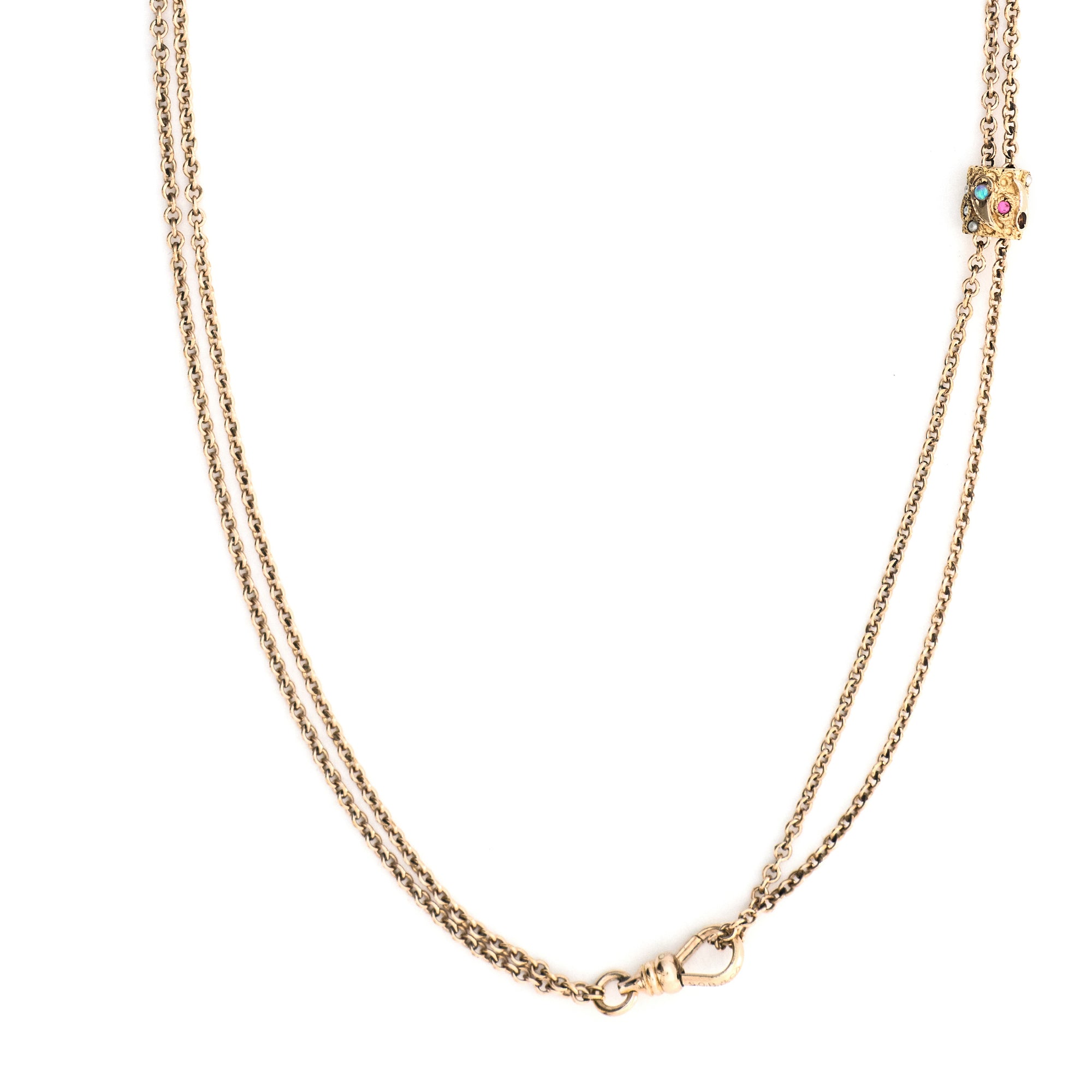 Pearl & Opal Cylinder Slide Chain