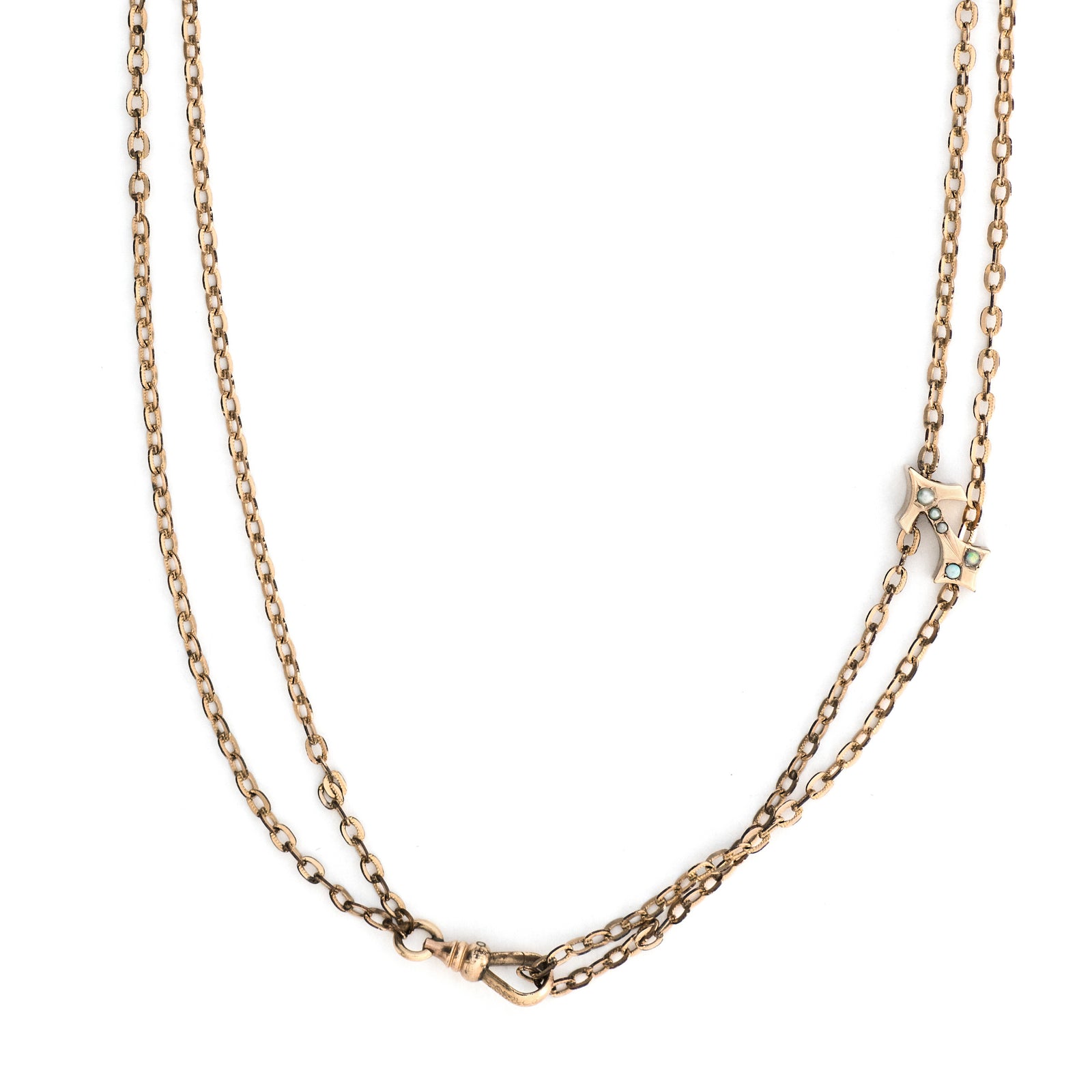 Opal and Pearl Arrow Slide Chain