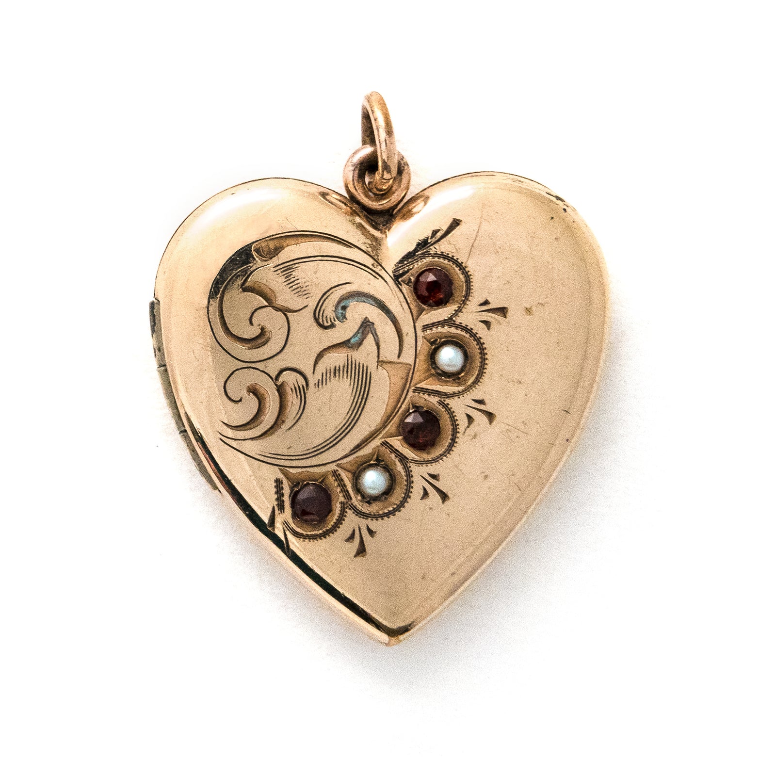 Pearl Heart Vintage Locket