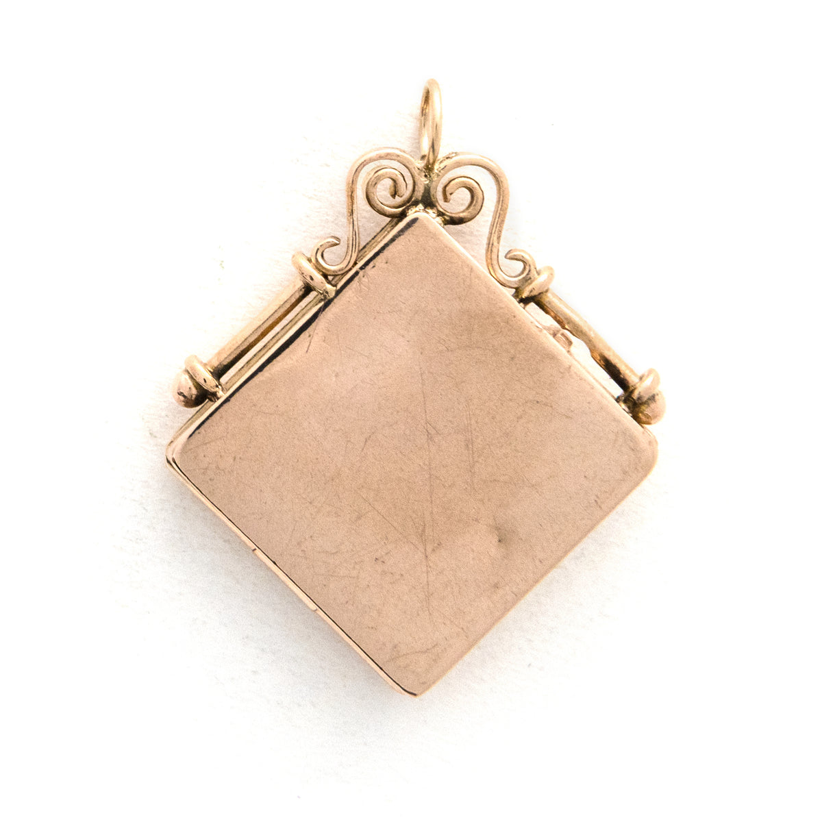 Crescent Moon & Starburst Square Locket