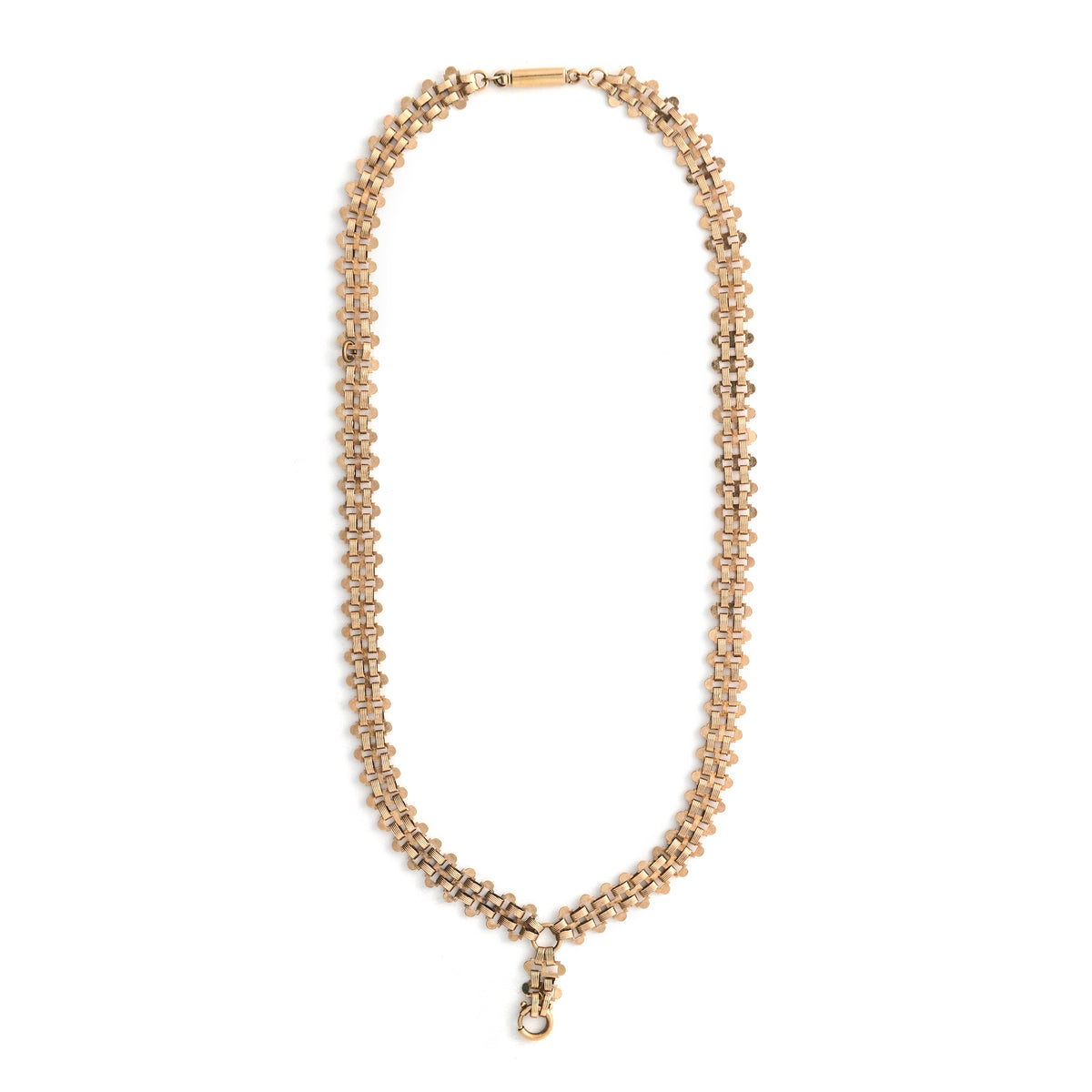 Vintage Basket Weave Lariat Chain
