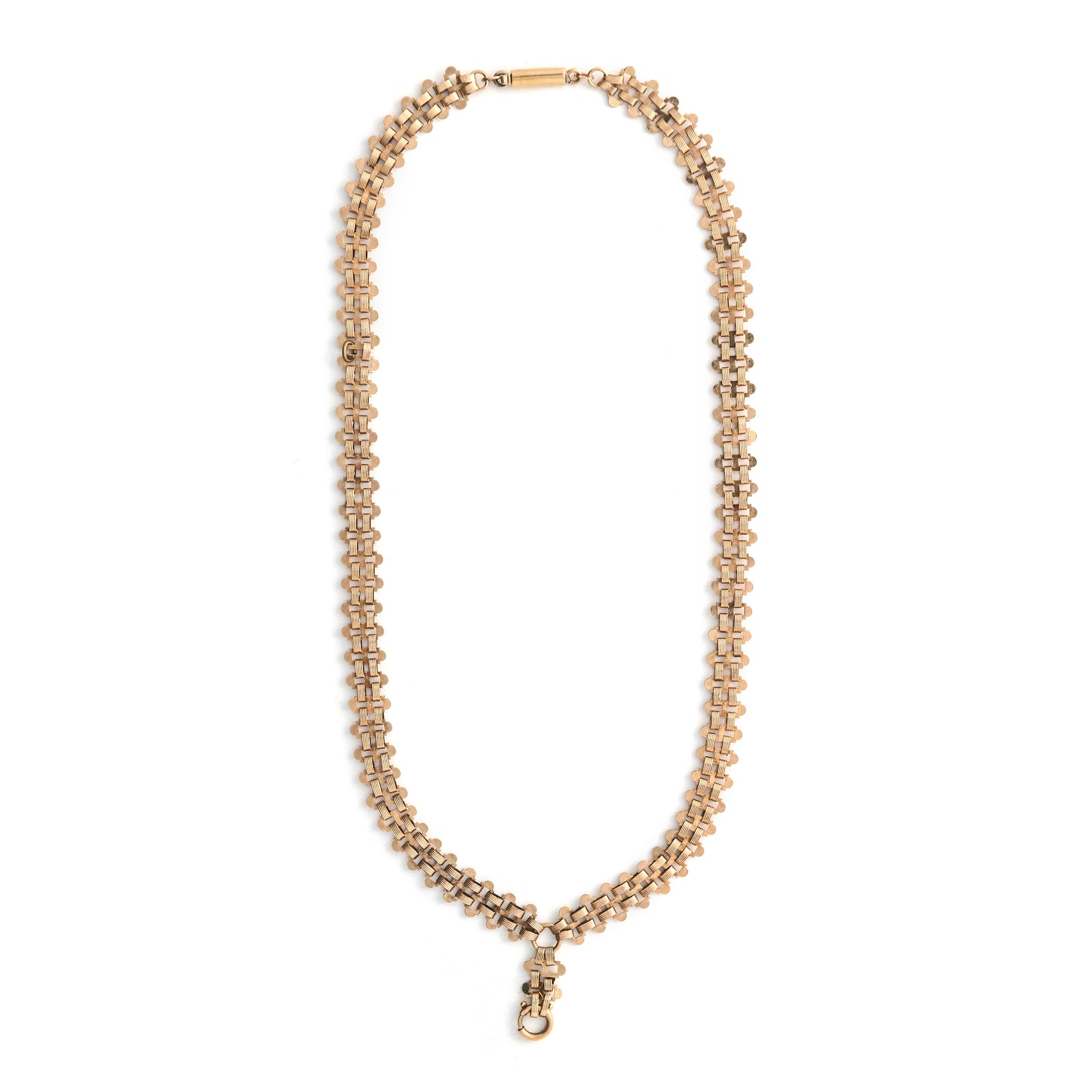 Vintage Basket Weave Lariat Chain