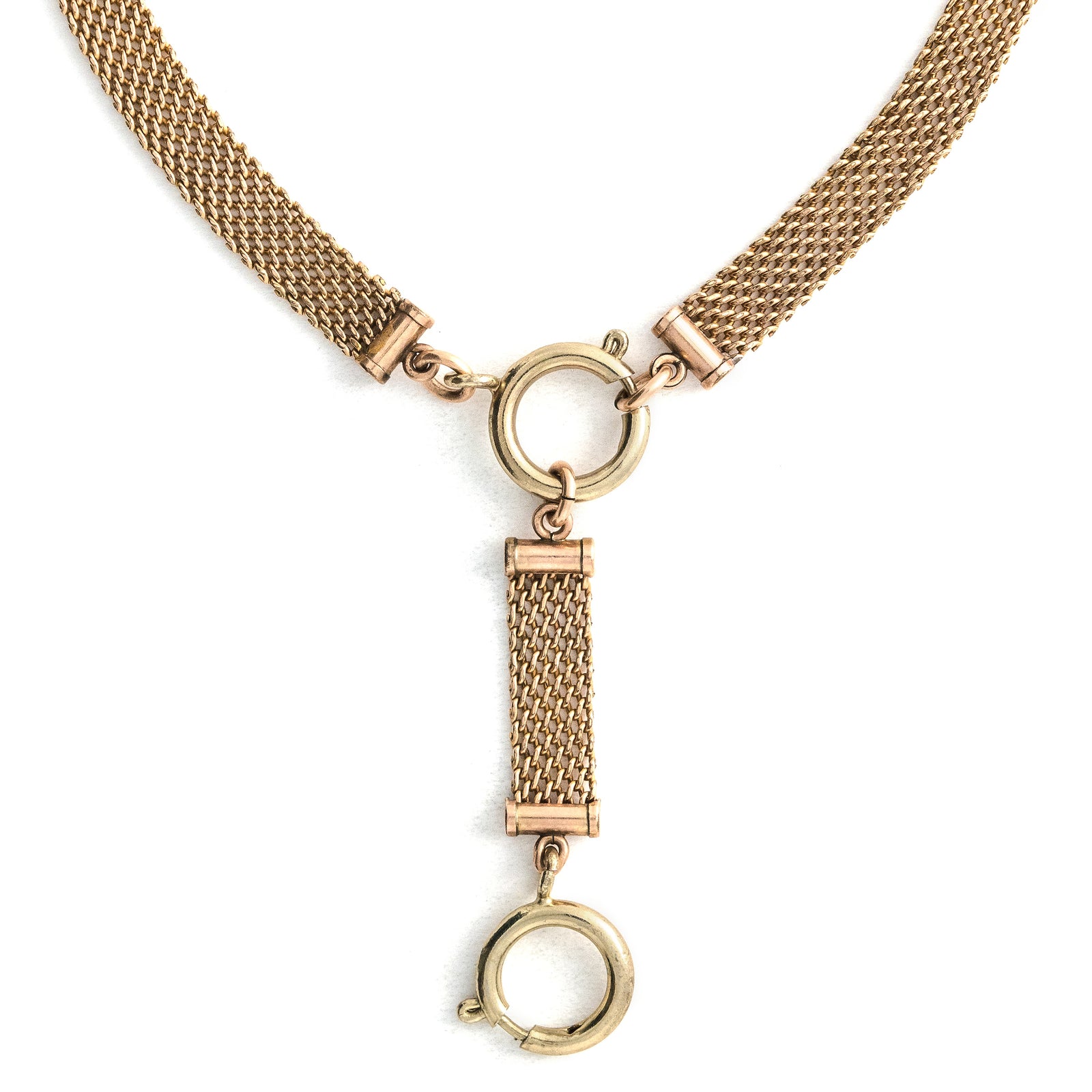 Victorian Mesh Lariat Chain