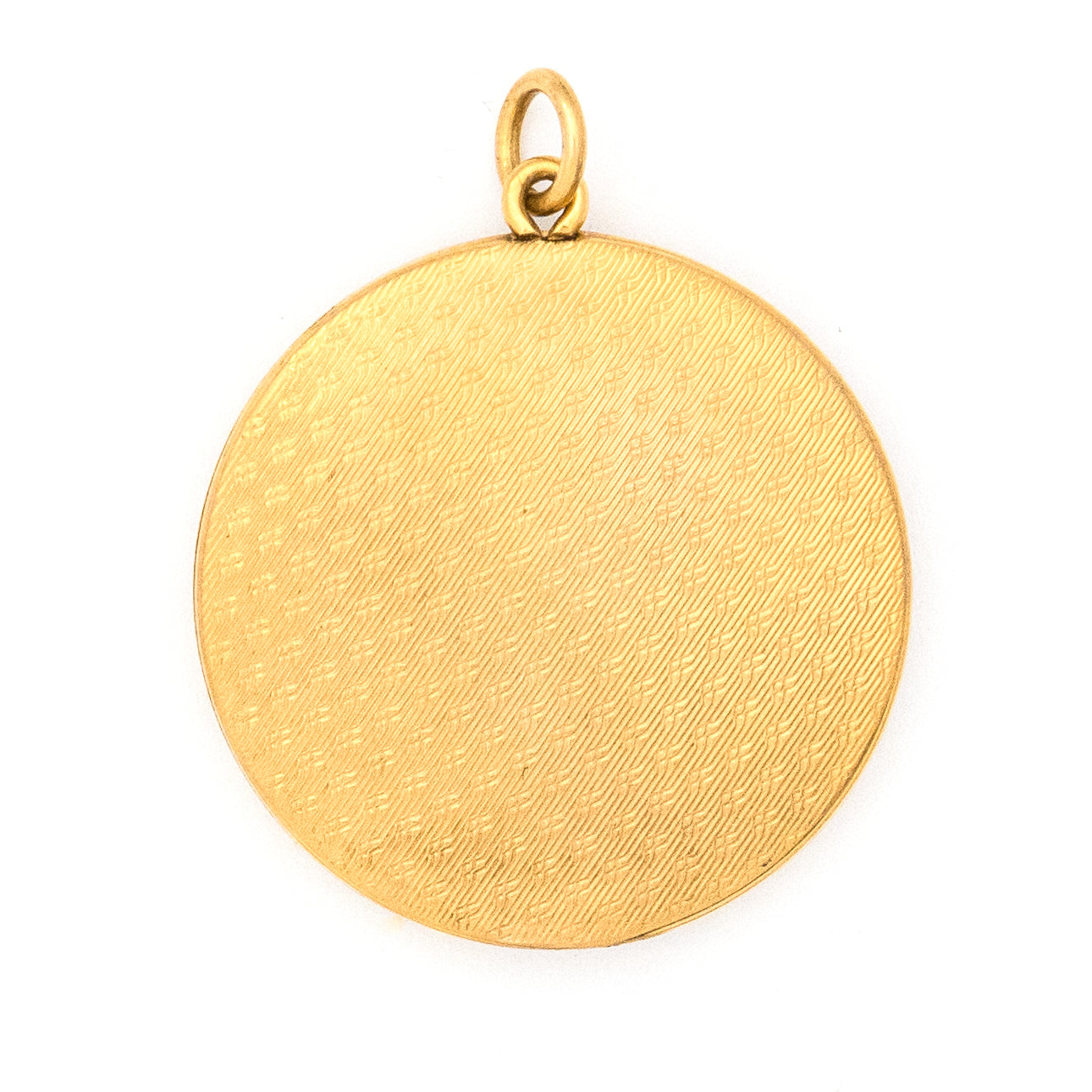 Textured Waves Antique Locket, delicate repeating pattern, gold fill locket, front locket view