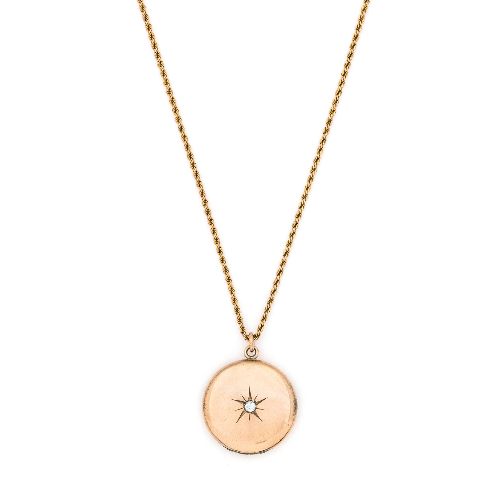 Twinkling Starburst Antique Locket