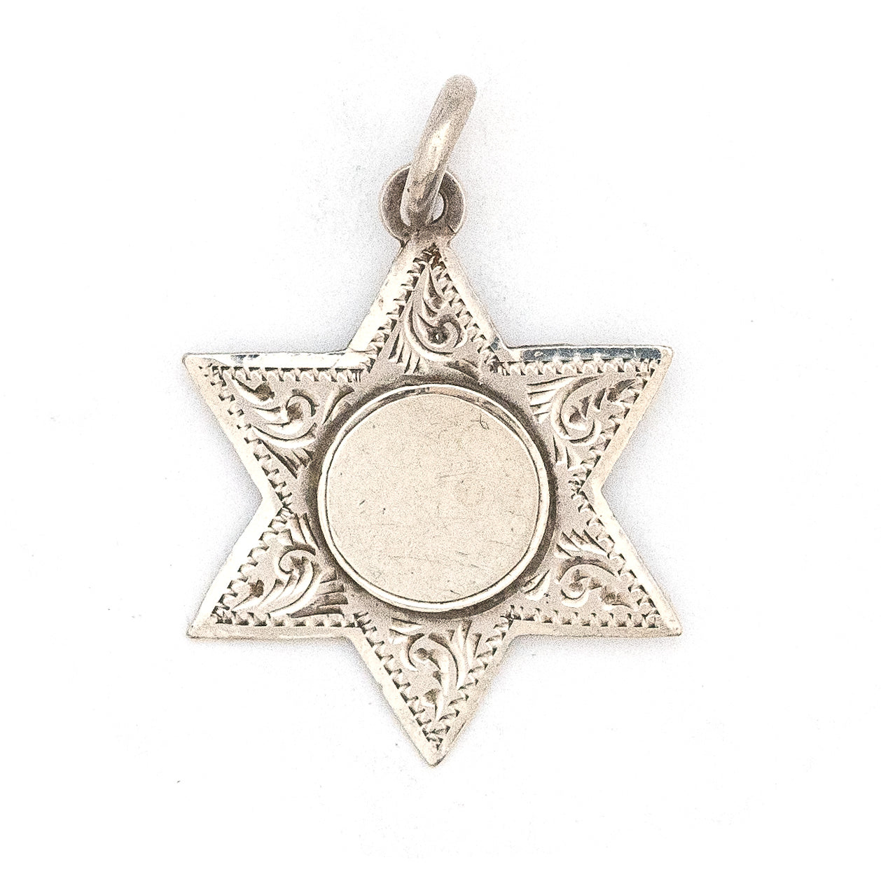 Antique English Sterling Silver Star Charm