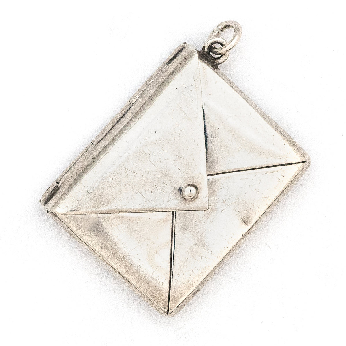 Antique English Sterling Silver Envelope Charm Luna & Stella