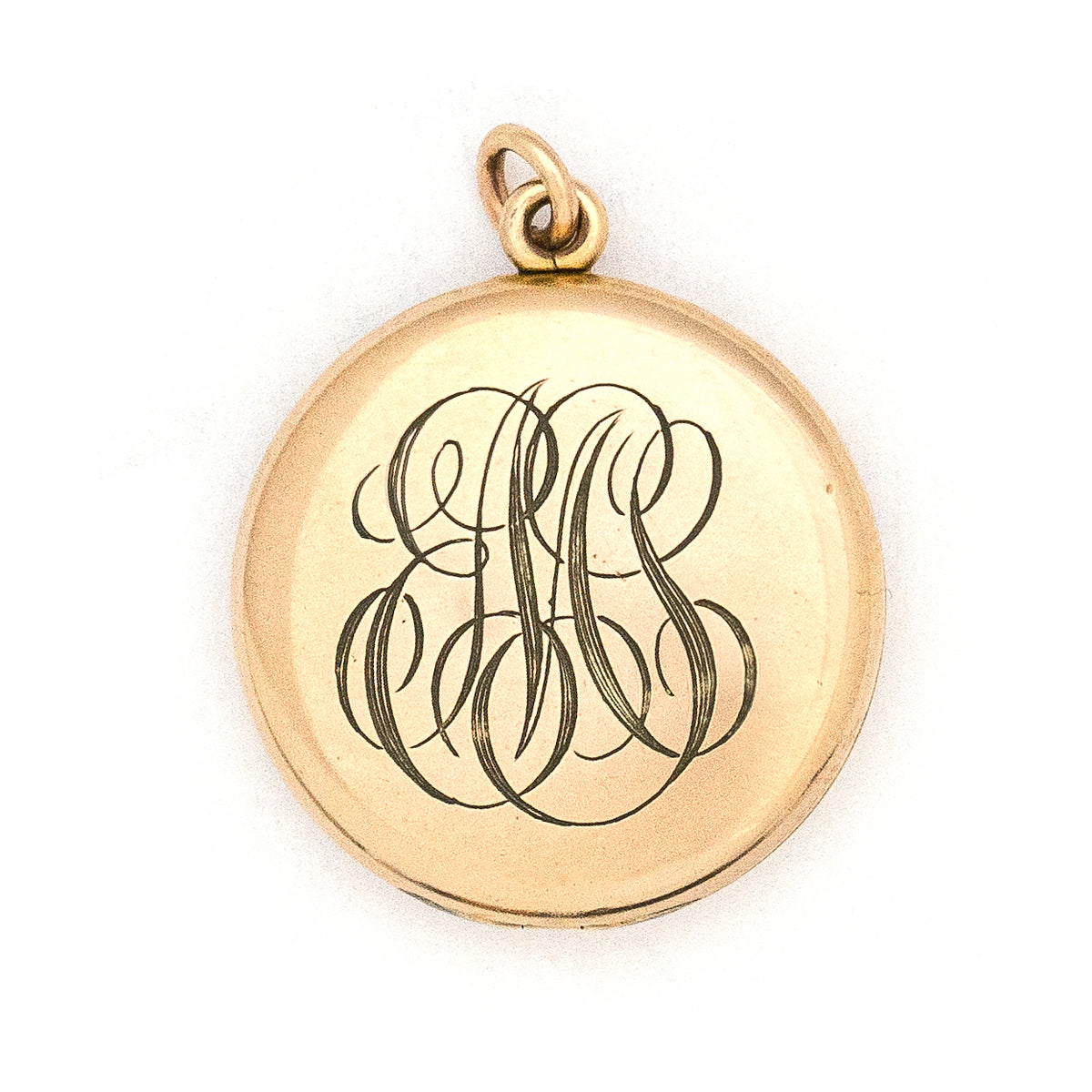 Rosy Crescent Moon & Starburst Locket