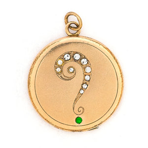 Question Mark Antique Locket