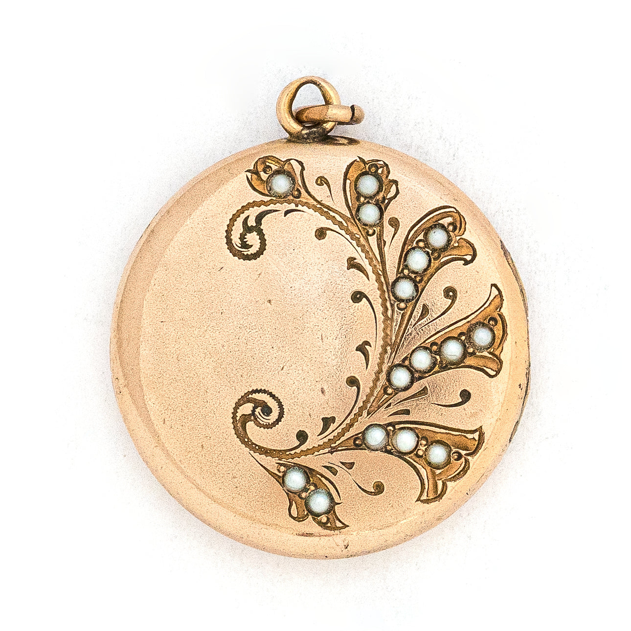 Pearl Trumpet Vine Locket