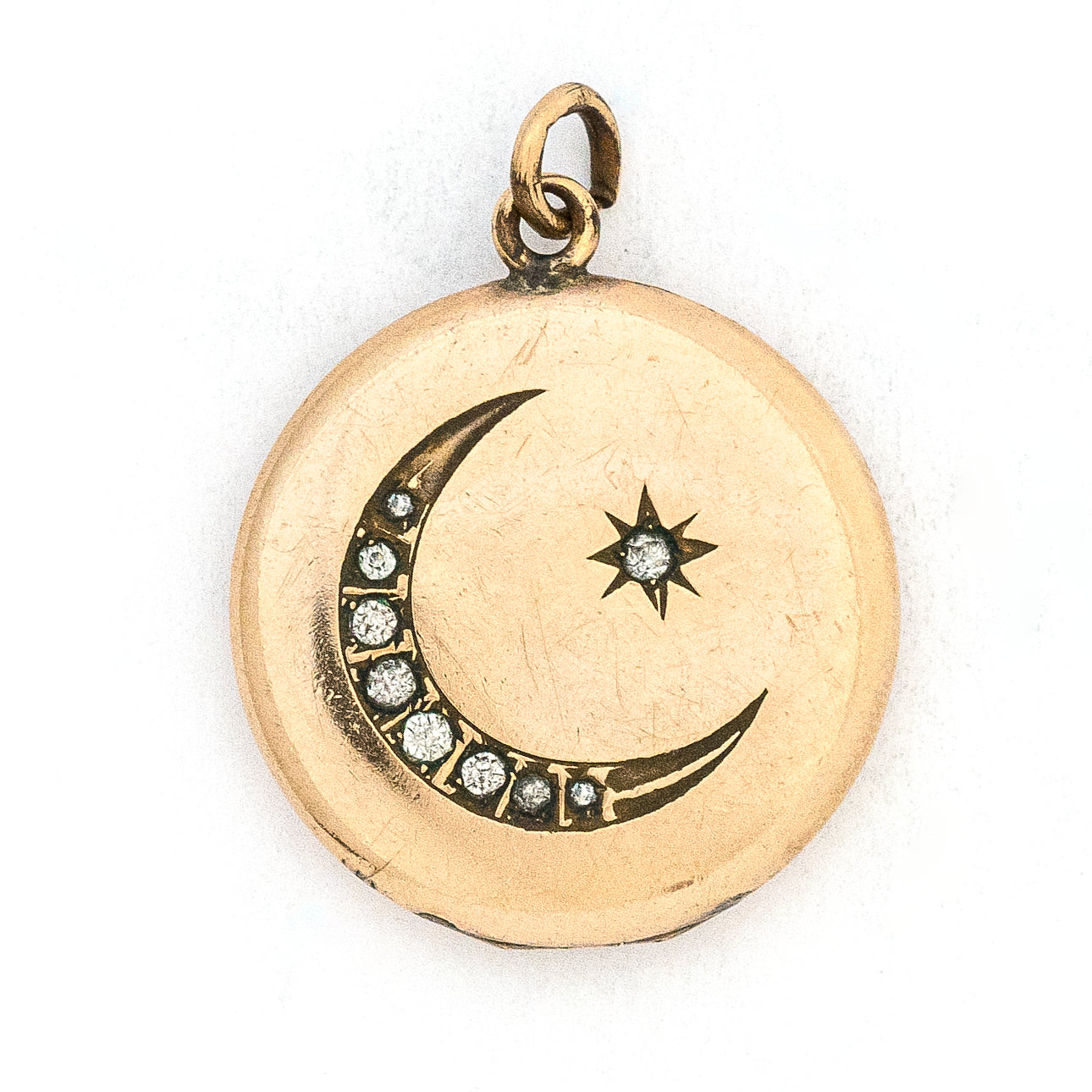 Crescent Moon & Starburst Locket