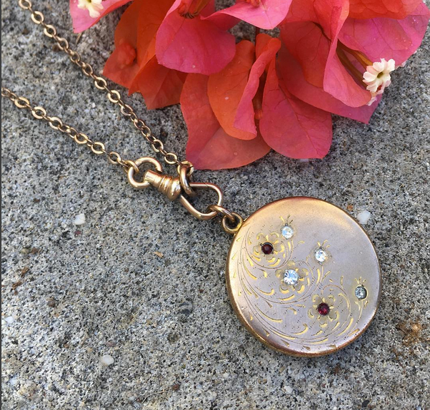 Garden Party Victorian Locket