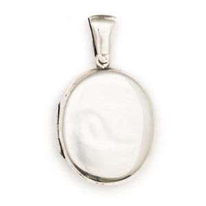 Sterling Silver Floral Collar Locket