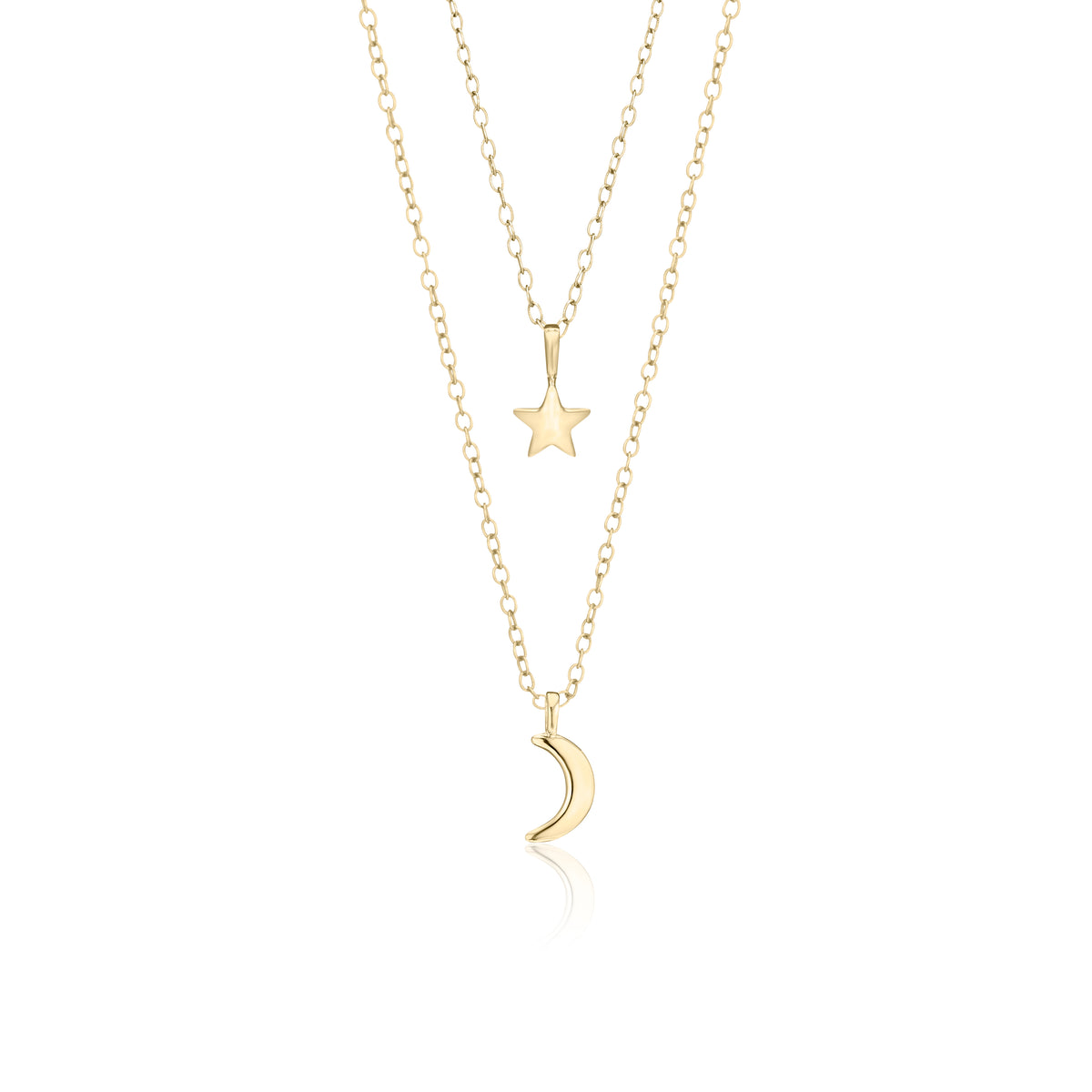 Mother & Daughter You Are My Moon and Stars Necklaces
