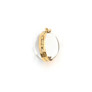 Petite Pool of Light Rock Crystal Locket