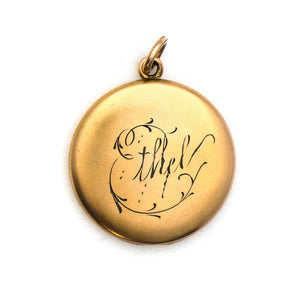 Matte Crescent Moon & Star Locket
