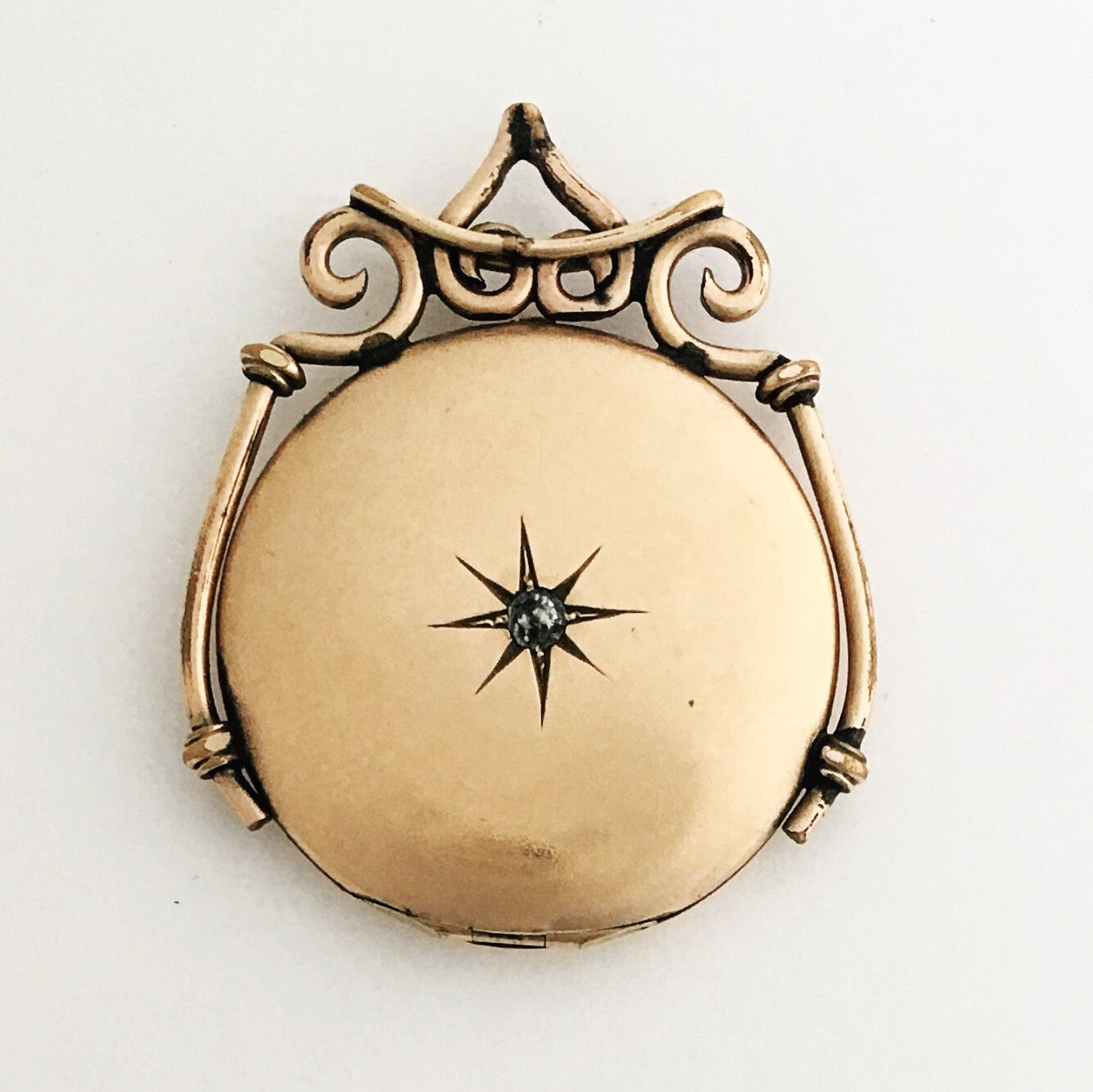 Diamond North Star Embellished Antique Locket