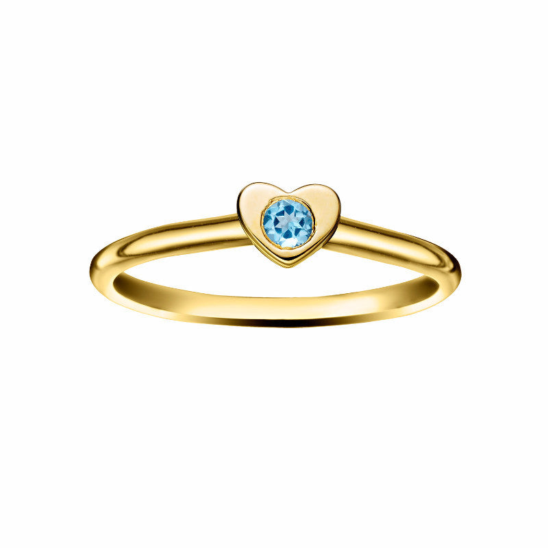【Stone and Strand】 Forever Birthstone14カラットゴールドリ Rosecliff Birthstone Stackable Ring in 14k Gold