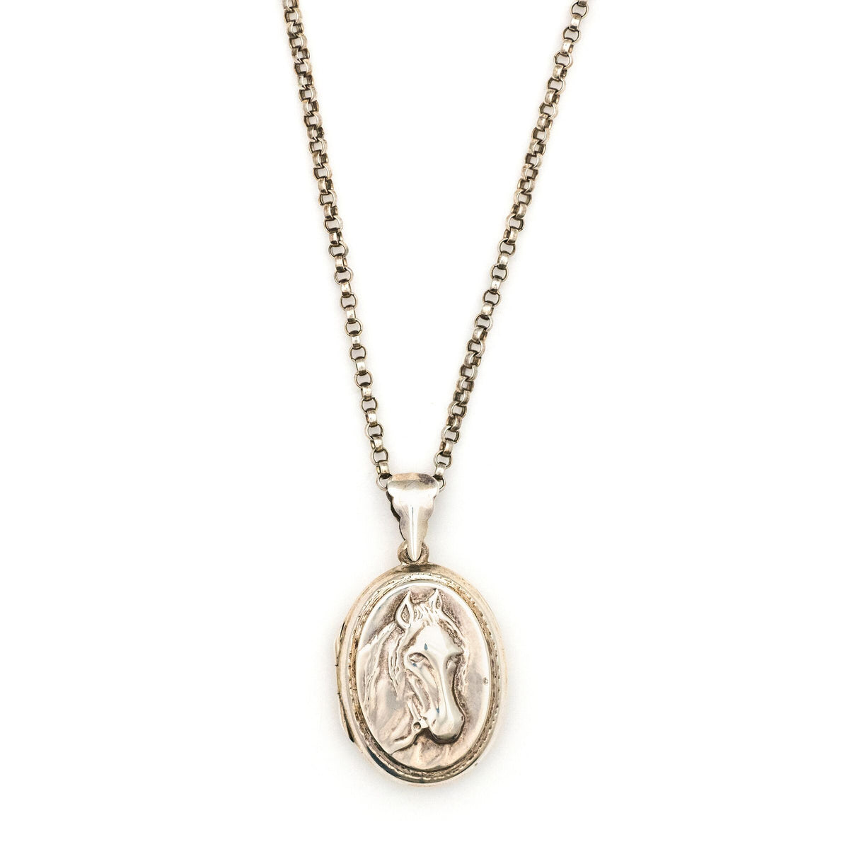 Sterling Silver Horse Locket