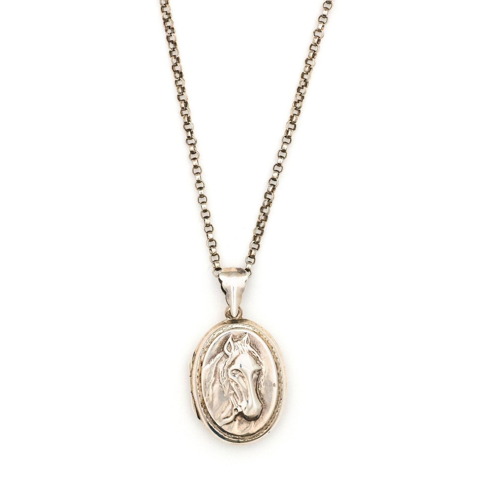 Sterling Silver Horse Locket