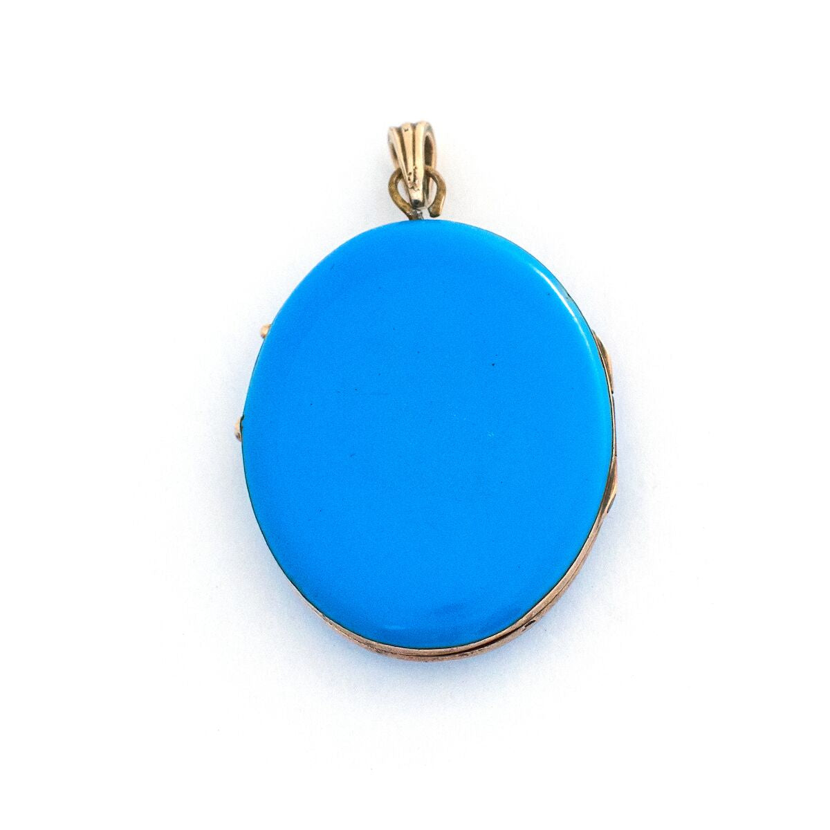 Brilliant Blue Enamel Locket