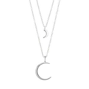 Mother & Daughter To The Moon and Back Necklaces