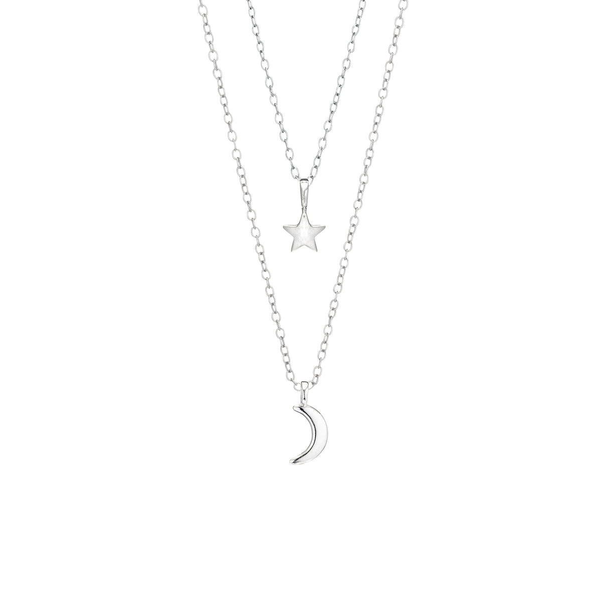 Mother & Daughter You Are My Moon and Stars Necklaces