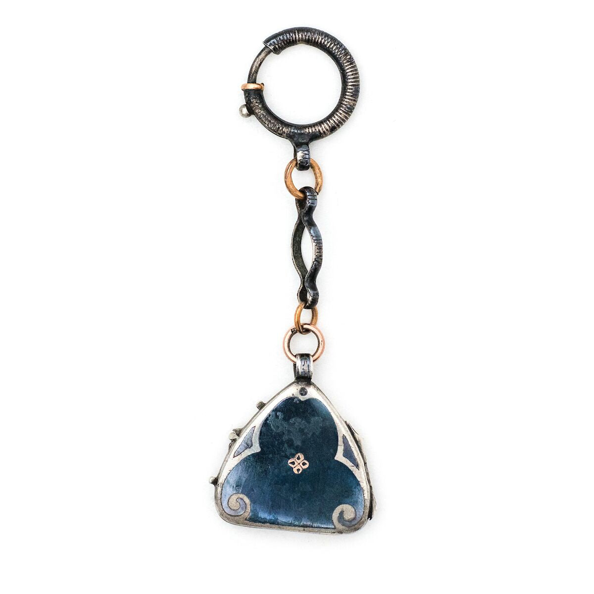 Fleur-de-Lis Niello Locket