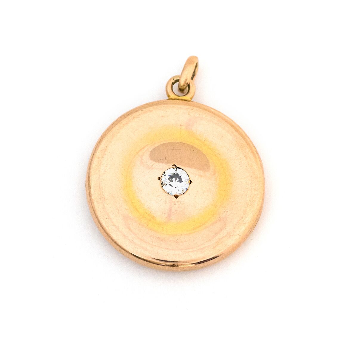 10K Gold & Diamond Mirror Locket