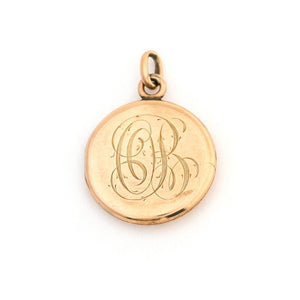 14K Gold and Diamond Victorian Starburst Locket