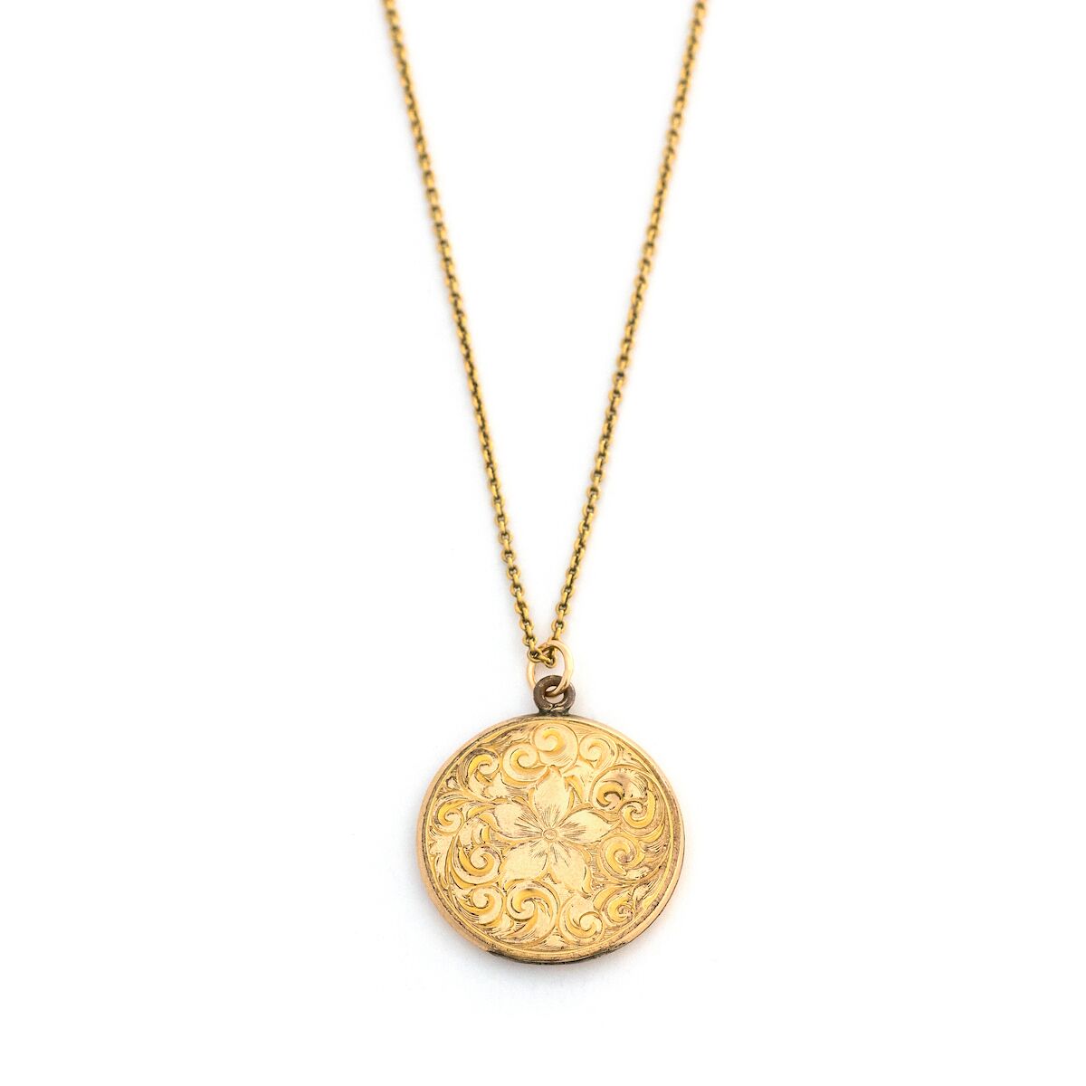 Hibiscus Swirl Locket