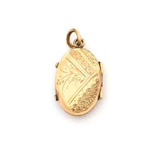 Something Blue Enamel Oval Locket