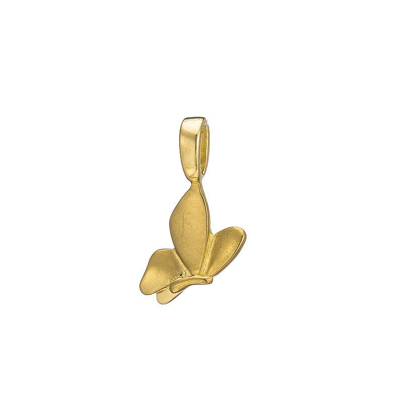 Polished Gold Vermeil Butterfly Charm - Classic