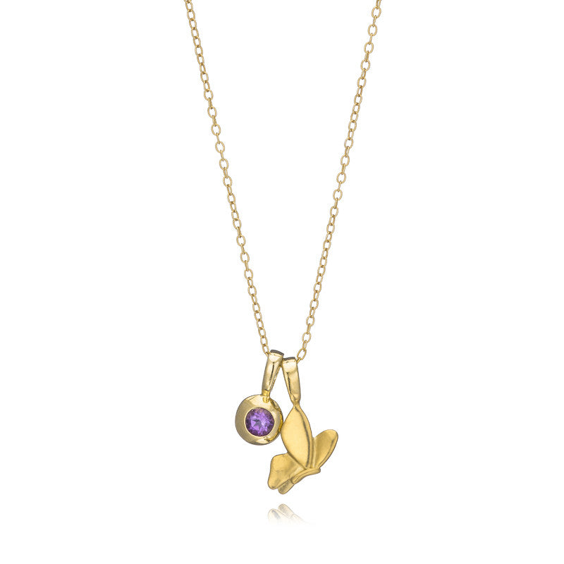 Buy Toniq Gold Plated Butterfly Charm Pendant Layered Necklace for Women  Online