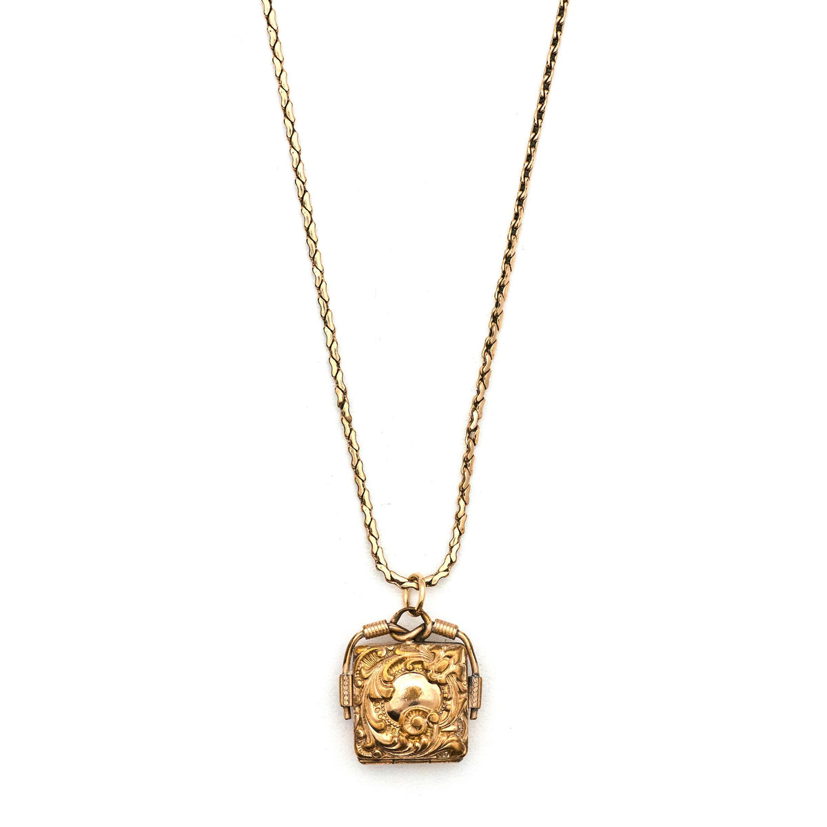 Square Filigree Locket