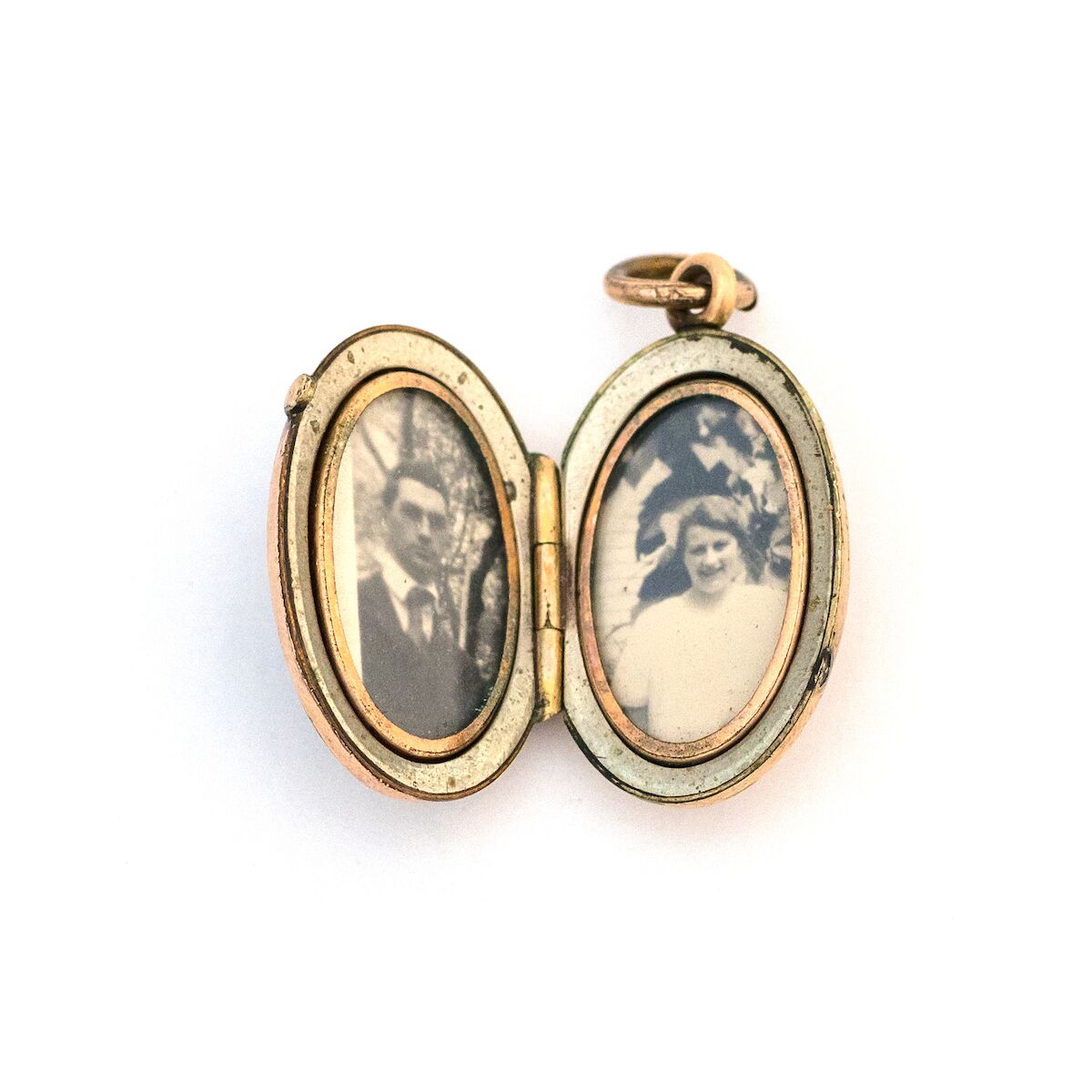 Lily of the Valley Enamel Locket