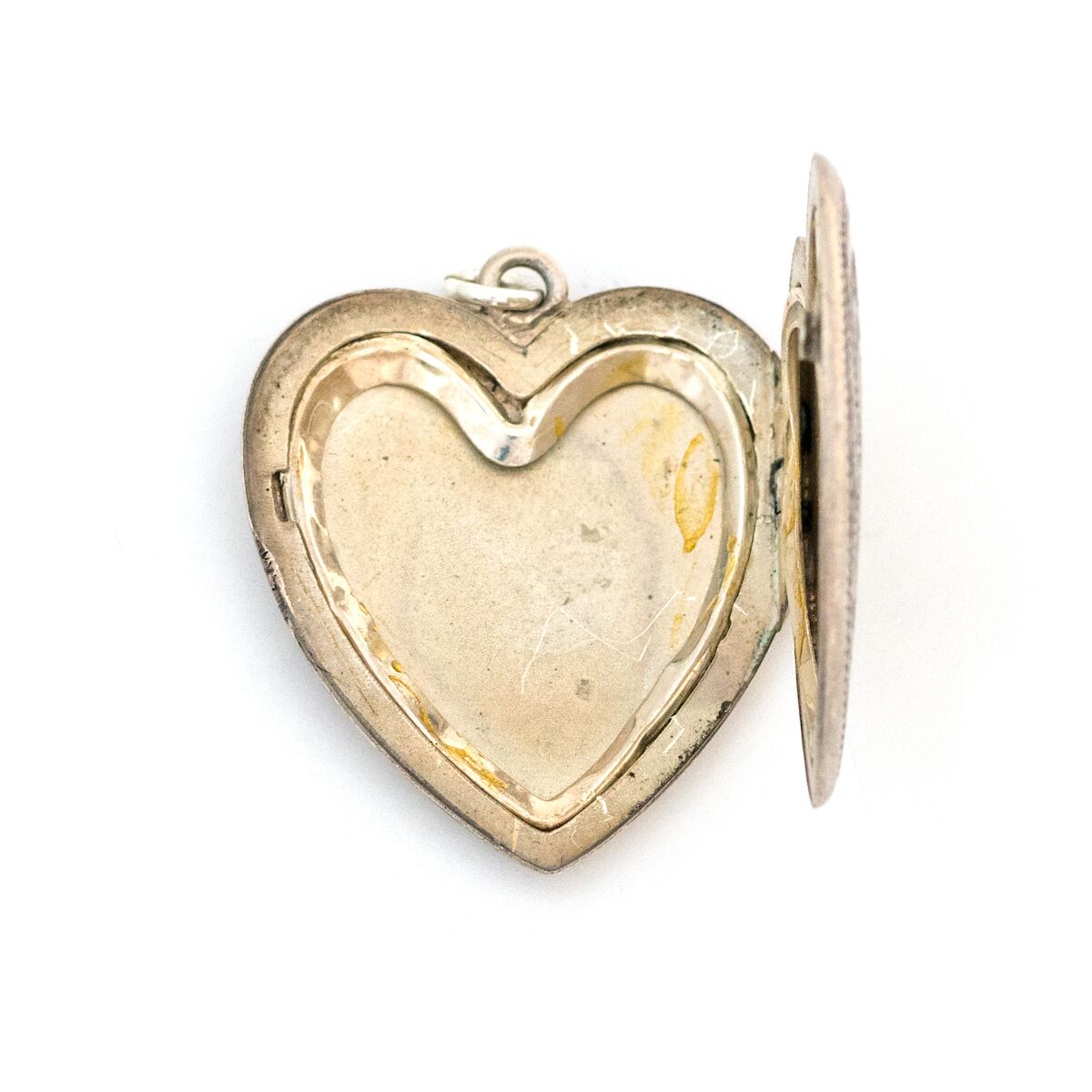 Sterling Silver Lily Heart Locket