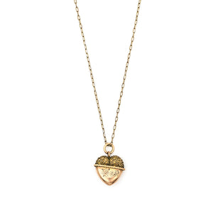 Acorn Heart Charm