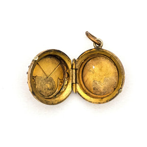 Red, Pearl & Blue Fan Locket