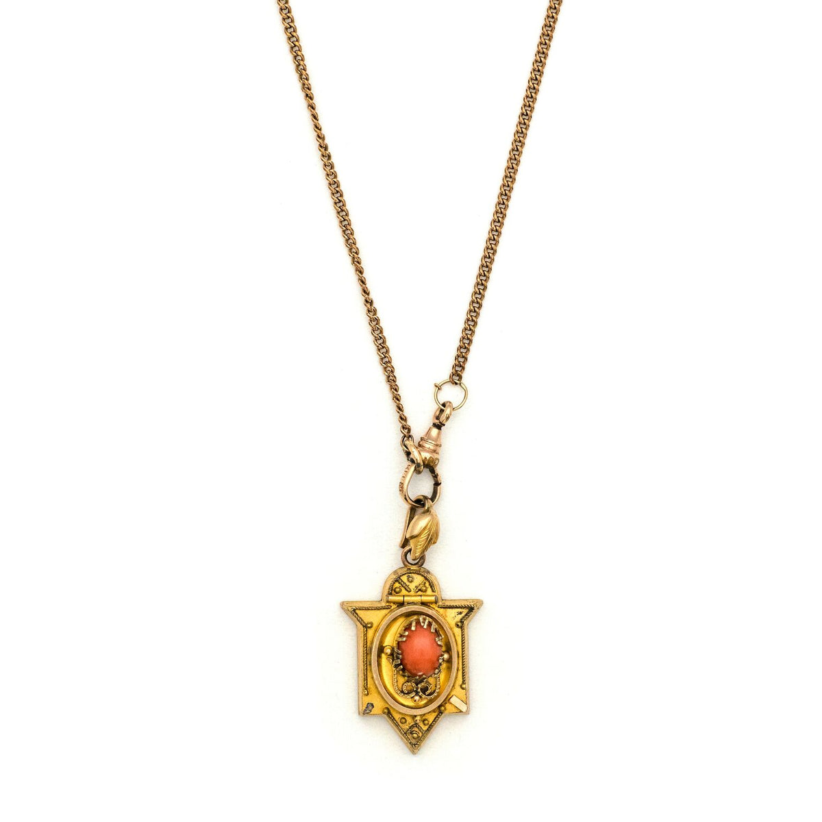 Coral Lantern Locket