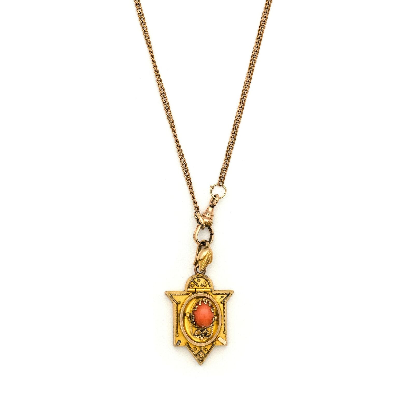 Coral Lantern Locket