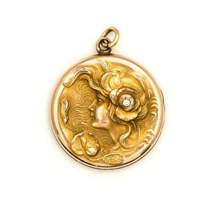 Lady of the Water Lilies Locket