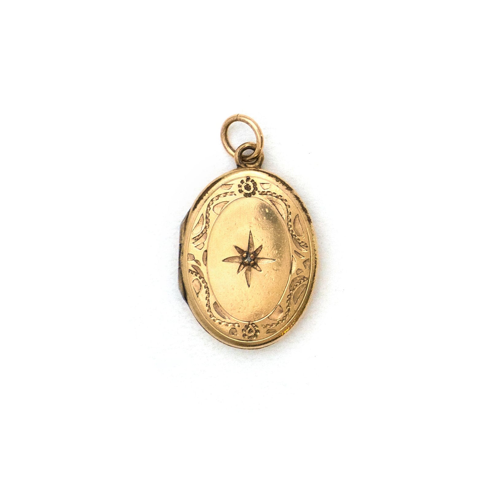 Petite Oval Star Locket