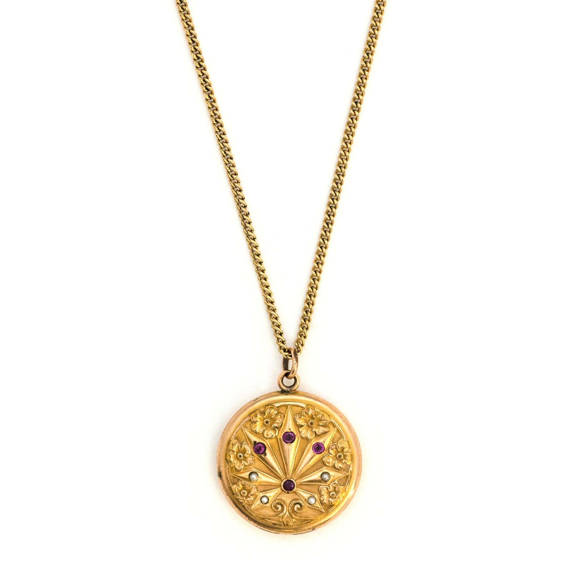 Poinsettia Locket