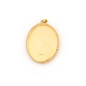 14K Gold 4-Photo Flower Locket