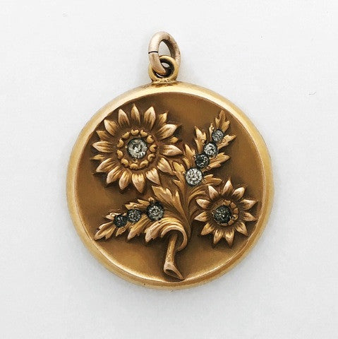 Sunflower Antique Locket