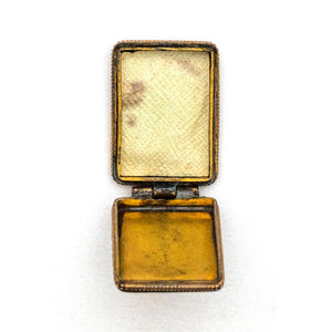 Crescent Moon & Star Rectangle Locket