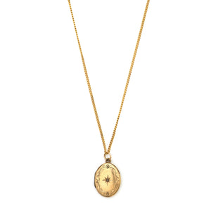 Petite Oval Star Locket