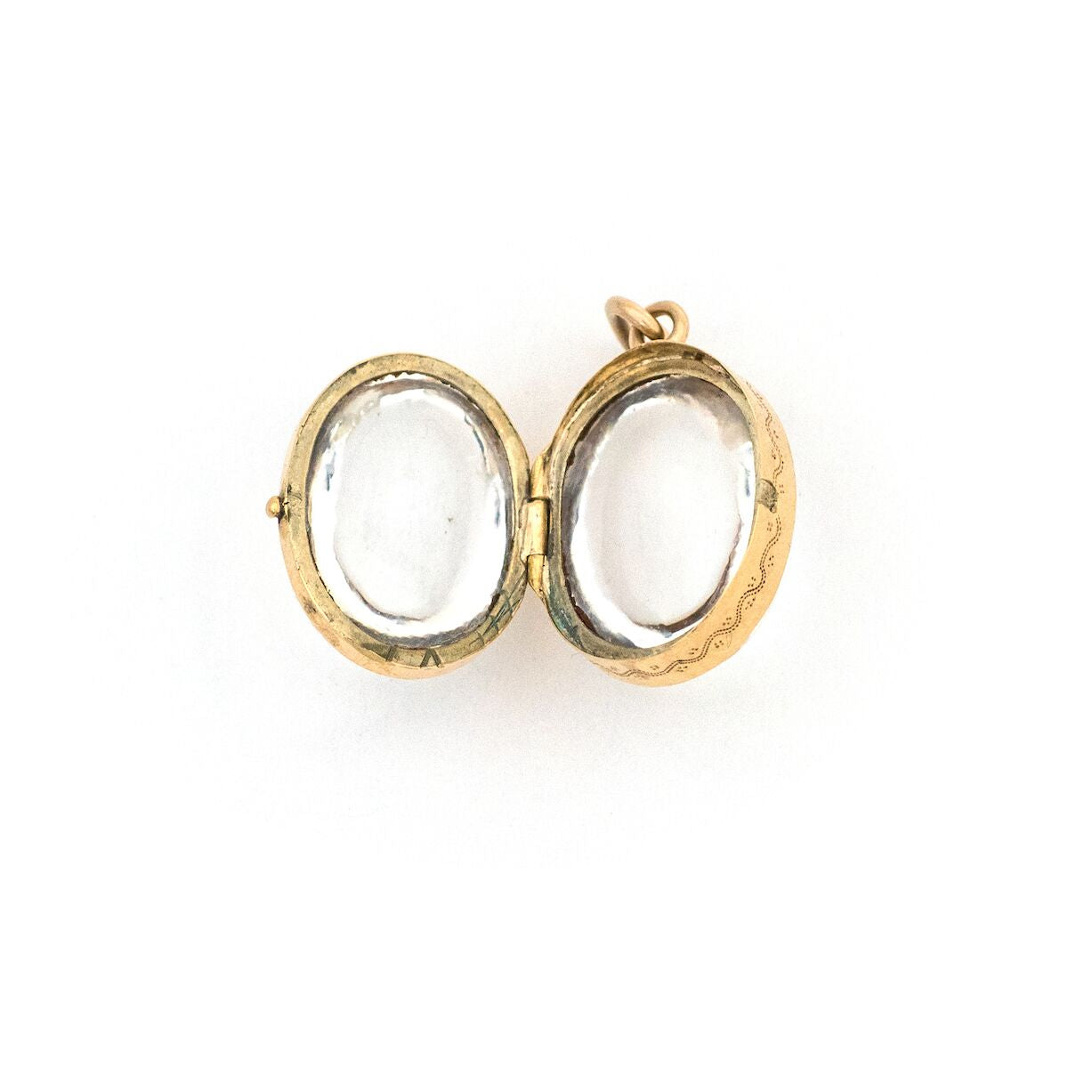 Petite Pool of Light Rock Crystal Locket