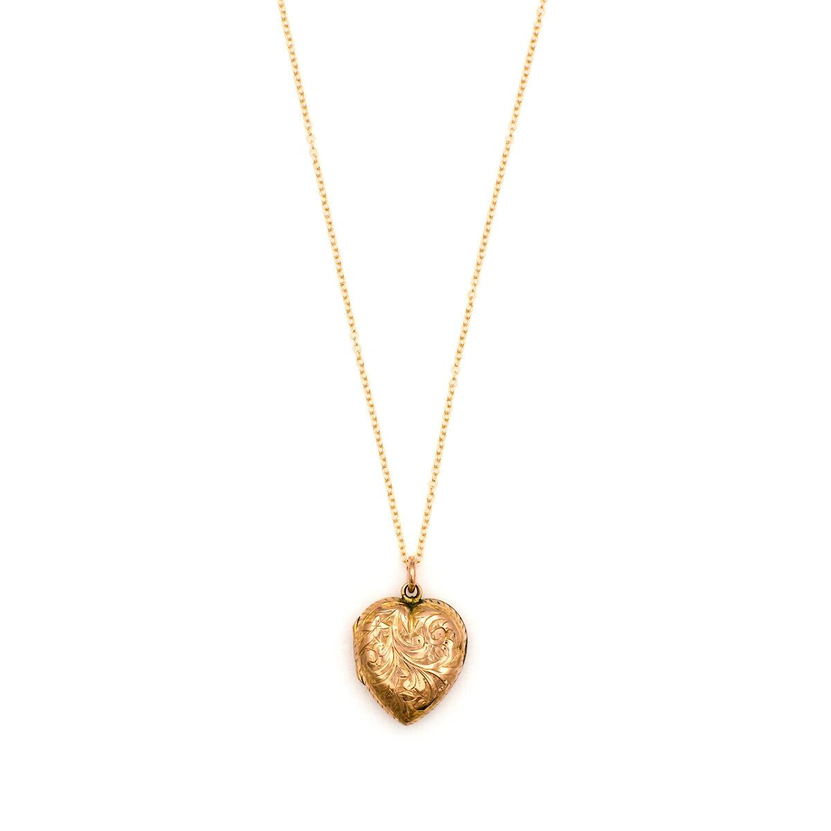 14K rose gold sweetheart locket
